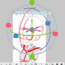 作画用 頭&あばら&骨盤一体型3Dモデル / January 17th, 2025