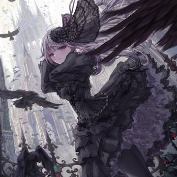 original, girl, crow / 鳥籠塔