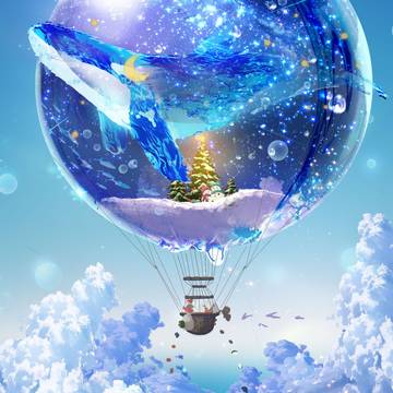 pixivSnow2024, original, scenery / スノードーム🎈✨