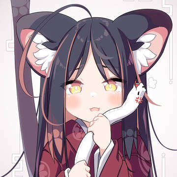 beast ears, girl, kimono / ねこ🎍