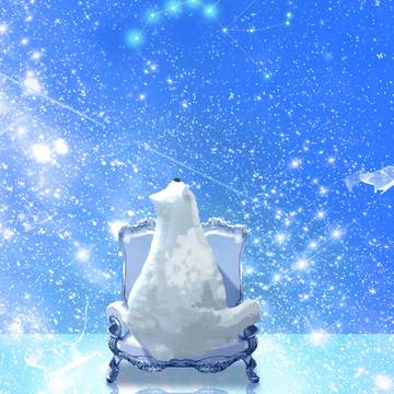 pixivSnow2024, polar bear, zodiac signs / しろくま座?