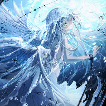 original, girl, heterochromia / 異界生物研究所