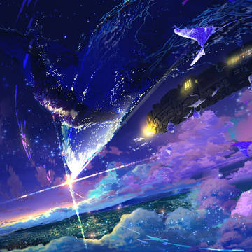 scenery, background, illustration / ほしのこもりうた