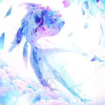 scenery, background, illustration / 紫陽花を泳ぐ