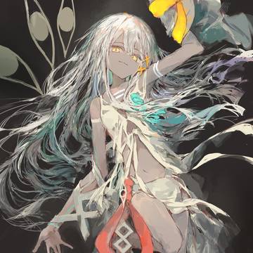 original, white hair, dark skin / EVA