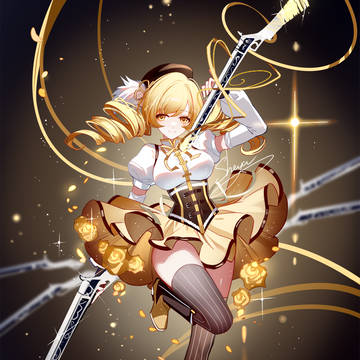 blonde, girl, Mami Tomoe / day86
