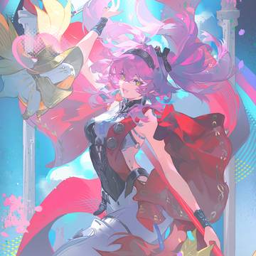 illustration, painting, girl / 露帕