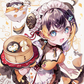 Nijisanji en, PetraGurin, cheongsam / China style🐧🧡