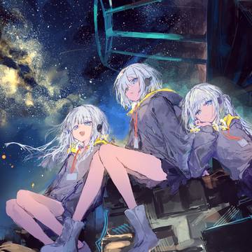 original, silver hair, background / 測天