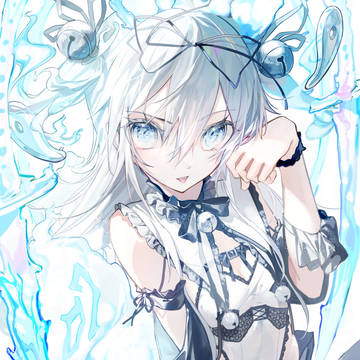 original, girl, young girl / 蒼炎ノ銀狐