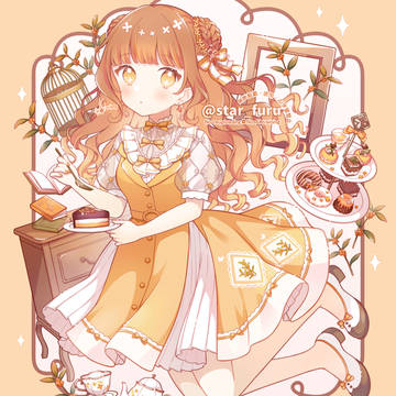 original, girl, osmanthus / 金木犀香るティータイム🫖🧡