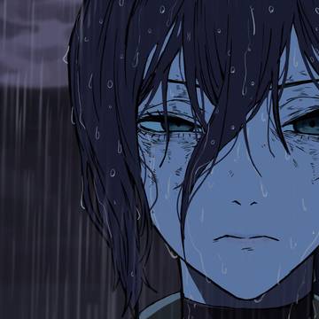 Chainsaw Man, Reze, rain / twitching eye