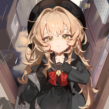 loli, black stockings, Blue Archive / 呜呜,老师,外面好可怕