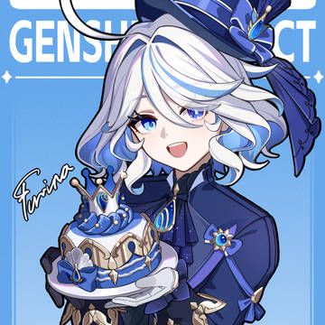 Genshin Impact, GenshinImpact, Furina / 庆贺大明星🌟芙宁娜小姐的生日🎂