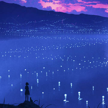background, scenery, original / 新作《海上的星星》