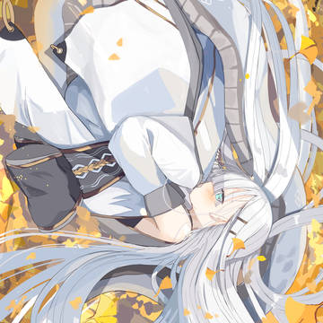 original, girl, white hair / 白ヘビちゃん