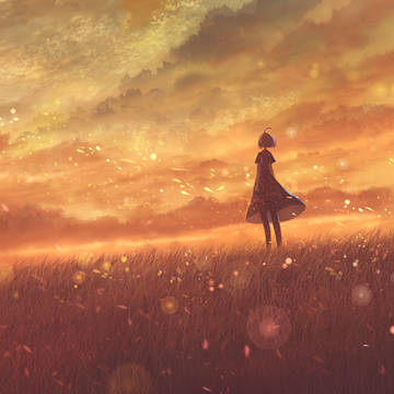 original, girl, scenery / 緋漣の鳴声