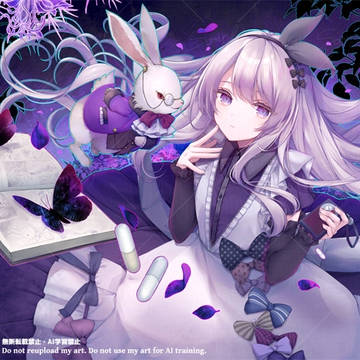 work illustration, girl, young girl / 【お仕事】MVイラスト『Wonderland』