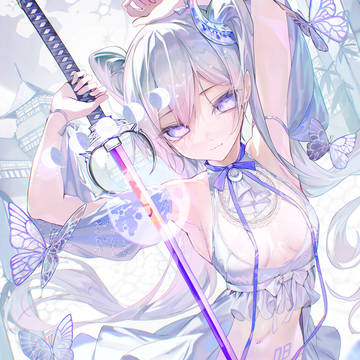 original, girl, young girl / 白月ノ刀