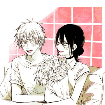 Chainsaw Man, Reze, Denji × Reze / チェンソーマン らくがき その③