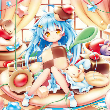 original, animal, sweets / お茶会クッション