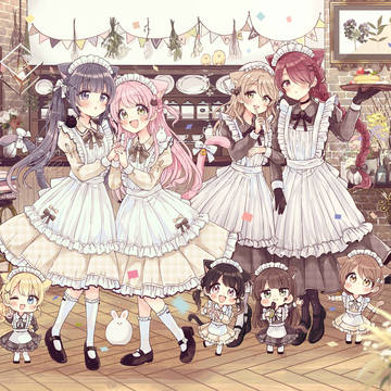 original, animal ears, maid uniform / 『佐倉おりこコラボカフェ2nd』の紹介!