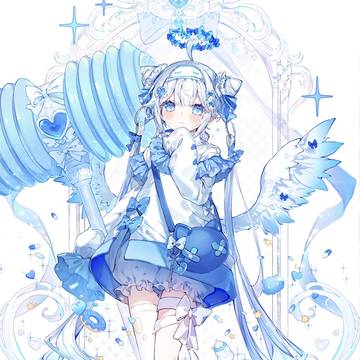 girl, original, young girl / 青色天使