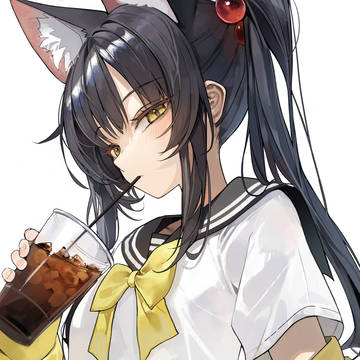 original, beast ears, sailor uniform / コーヒーちゃん