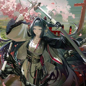 mio, katana, sakura / 澪