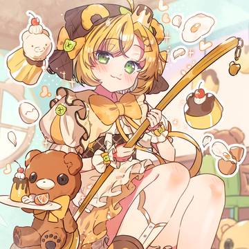 original, girl, beast ears / 🐻×🍮