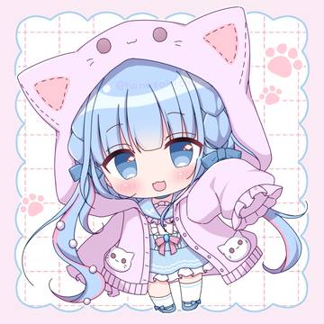 virtual YouTuber, virtual YouTuber, SD / 萌え袖ねこパーカー🐱🐾