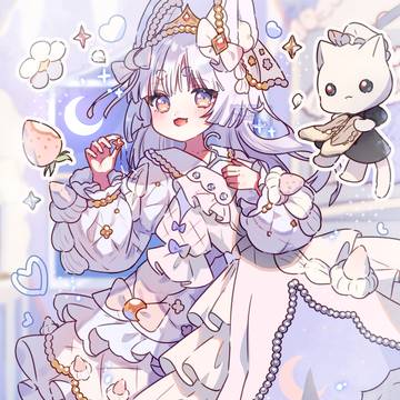 original, girl, beast ears / 👑×🌙