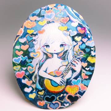girl, traditional, creation / painting 「ΔΛΨ∴∞」2025年