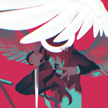 digital illustration, fanart, chainsawman / Angel