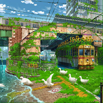 fantasy Tokyo, ruins, scenery / 大塚幻想