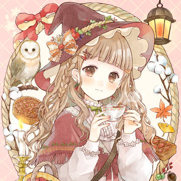 original, girl, creation / 秋の魔女っ娘ちゃん