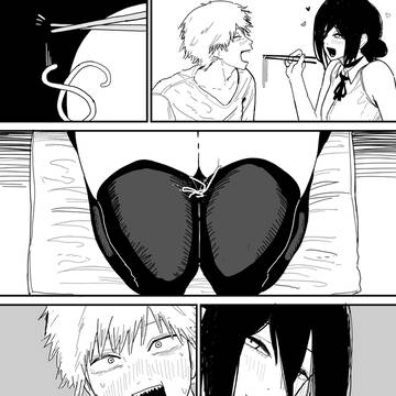 Chainsaw Man, Denji × Reze, denji / あーん