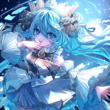 hatsune miku, VOCALOID, girl / 【works】初音ミクシンフォニー2025パンフレット内イラスト
