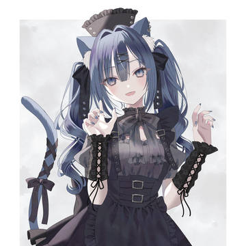girl, original, cat ears / 猫メイドさん